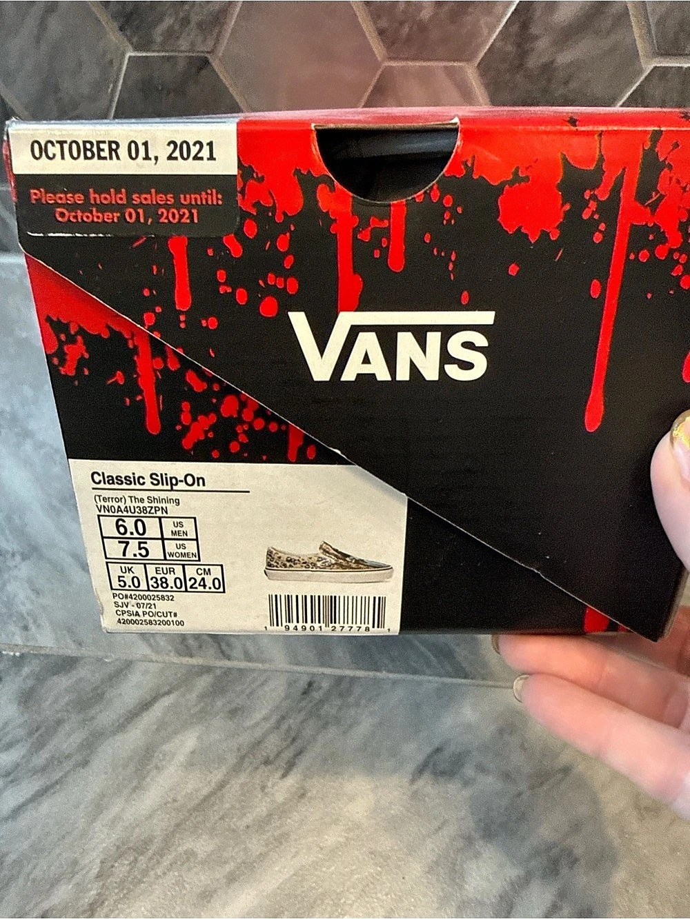 Vans Classic Slip-On Floral Slip-On Shoes US 6 NWT